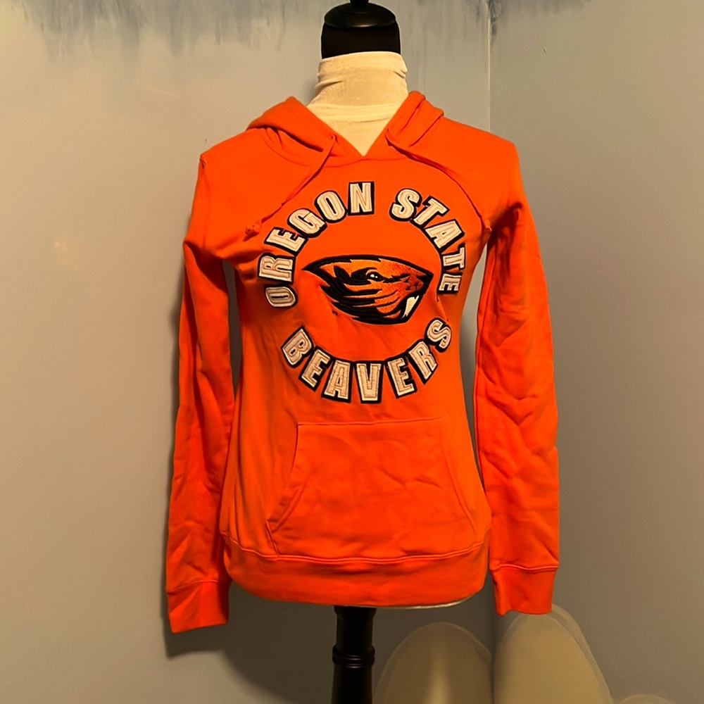 Oregon State Beavers orange and white hoodie size S $12